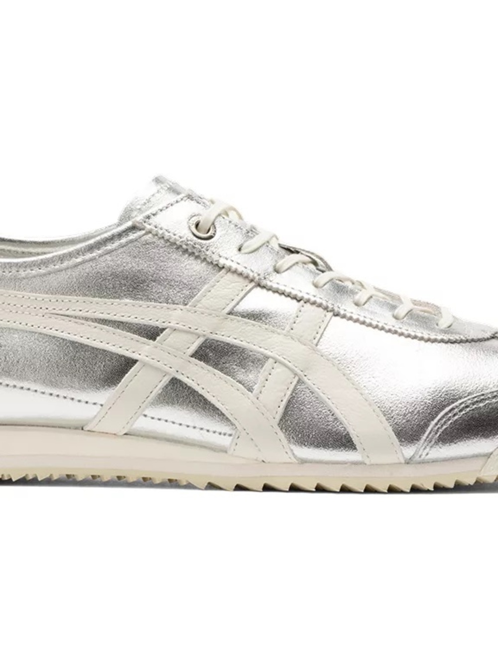 silver onitsuka tiger mexico 66 sneakers - Picture 5 of 6